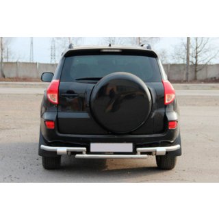 Aizmugurējais aizsargloks AK005-2 (2 gab., nerūsējošais tērauds) Toyota Rav 4 2006–2013 foto 2