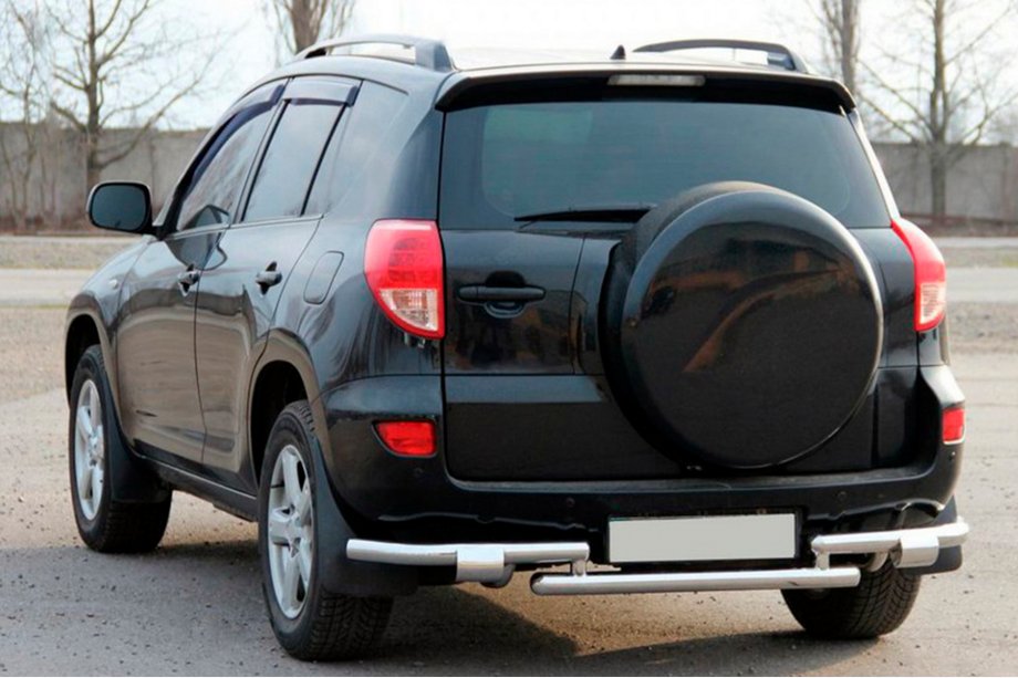 Toyota Rav 4 2006–2013 Aizmugurējais aizsargloks AK005-2 (2 gab., nerūsējošais tērauds) Image