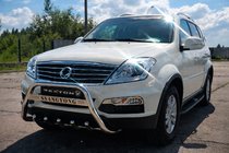 SsangYong Rexton I 2001–2017 Priekšējais aizsargstienis (bull bar) WT004 (nerūsējošais tērauds) foto 1