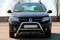 Renault Sandero 2013–2022 Priekšējais aizsargloks WT003 (nerūsējošais tērauds) 60 mm foto 2