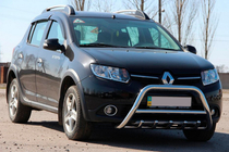 Dacia Sandero 2013–2020 Priekšējais aizsargloks WT003 (nerūsējošais tērauds) foto 3