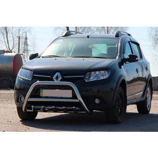 Priekšējais aizsargloks WT003 (nerūsējošais tērauds) Dacia Sandero 2013–2020 foto 1