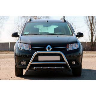 Priekšējais aizsargloks WT003 (nerūsējošais tērauds) Dacia Sandero 2013–2020 foto 2