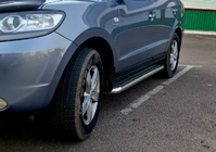 Hyundai Santa Fe 2 2006–2012 Sānu sliekšņi Premium (2 gab., nerūs.) 60 mm foto 3