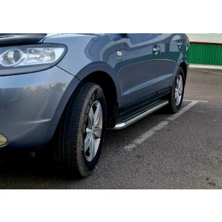 Sānu sliekšņi Premium (2 gab., nerūs.) Hyundai Santa Fe 2 2006–2012 foto 3