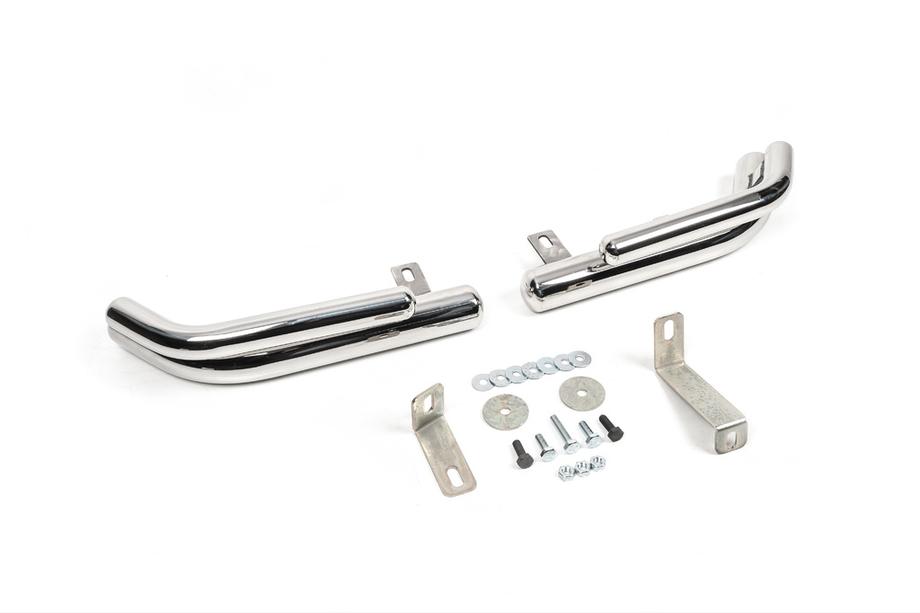Hyundai Santa Fe 2 2006–2012 Aizmugurējie dubultie stūra aizsargi AK003-Double (nerūsējošais tērauds) Image
