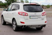 Hyundai Santa Fe 2 2006–2012 Aizmugurējais aizsargstienis AK002-2 (nerūsējošais tērauds) foto 2