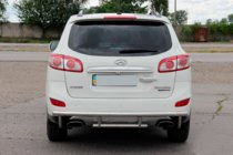Hyundai Santa Fe 2 2006–2012 Aizmugurējais aizsargstienis AK002-2 (nerūsējošais tērauds) foto 3