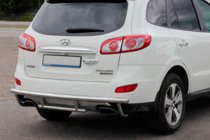 Hyundai Santa Fe 2 2006–2012 Aizmugurējais aizsargstienis AK002-2 (nerūsējošais tērauds) foto 4