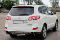 Hyundai Santa Fe 2 2006–2012 Aizmugurējais aizsargstienis AK002-2 (nerūsējošais tērauds) foto 5
