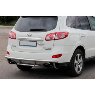 Aizmugurējais aizsargstienis AK002-2 (nerūsējošais tērauds) Hyundai Santa Fe 2 2006–2012 foto 4