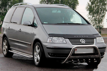 Volkswagen Sharan 1995–2010 Priekšējais aizsargstienis (bull bar) WT004 (nerūsējošais tērauds) 60 mm foto 2