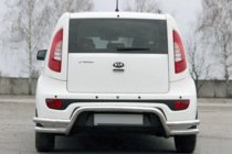 Kia Soul II 2013–2018 Aizmugurējais aizsargstienis AK007-2 (nerūsējošais tērauds) foto 1