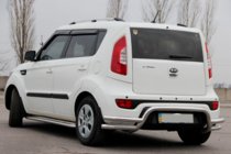 Kia Soul II 2013–2018 Aizmugurējais aizsargstienis AK007-2 (nerūsējošais tērauds) foto 2