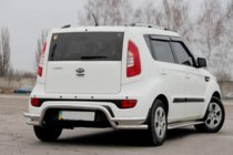 Kia Soul II 2013–2018 Aizmugurējais aizsargstienis AK007-2 (nerūsējošais tērauds) foto 4