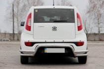 Kia Soul II 2013–2018 Aizmugurējais aizsargstienis AK007-2 (nerūsējošais tērauds) foto 3