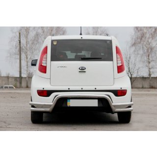 Aizmugurējais aizsargstienis AK007-2 (nerūsējošais tērauds) Kia Soul II 2013–2018 foto 3