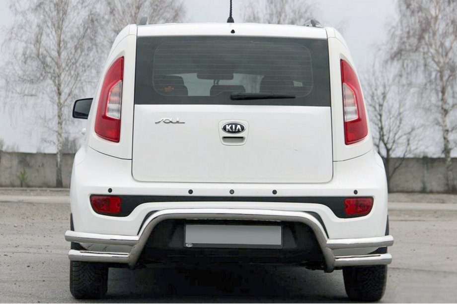 Kia Soul II 2013–2018 Aizmugurējais aizsargstienis AK007-2 (nerūsējošais tērauds) Image