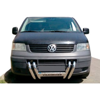 Kengurins ST006-04 "Nāsis" (nerūsējošais tērauds) Volkswagen T5 Transporter 2003–2010 foto 1