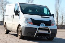 Renault Trafic 2001–2015 Bullbar QT-Spec (nerūsējošais tērauds) foto 2