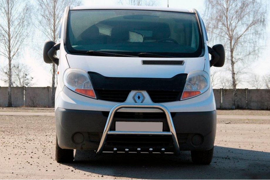 Renault Trafic 2001–2015 Bullbar QT-Spec (nerūsējošais tērauds) Image