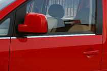 Volkswagen Caddy 2010–2015 Logu apakšējā apmale (nerūsējošais tērauds) Priekšējie, Carmos – turku tērauds foto 2