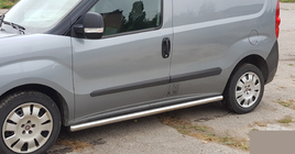 Fiat Doblo II 2010–2022 Sānu caurules (2 gab., nerūs. tērauds) 60 mm, Maxi bāze foto 4