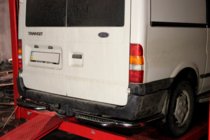 Ford Transit 2000–2014 Aizmugurējais aizsargpakāpiens AK-Special (nerūsējošais tērauds) foto 2