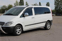 Mercedes Vito W639 2004–2014 Sānu trubas BB001 (2 gab., nerūsējošais tērauds) d60, garā riteņu bāze (L3) foto 2