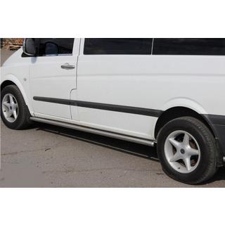 Sānu trubas BB001 (2 gab., nerūsējošais tērauds) Mercedes Vito W639 2004–2014 foto 3