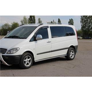 Sānu trubas BB001 (2 gab., nerūsējošais tērauds) Mercedes Vito W639 2004–2014 foto 2