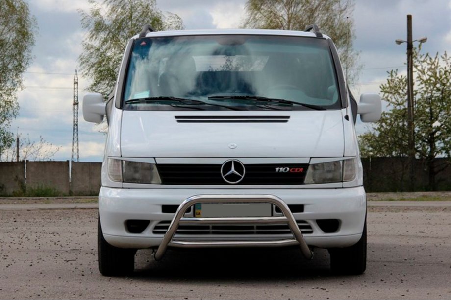 Mercedes Vito W638 1996–2003 Bullbar WT022 (nerūsējošais tērauds) Image