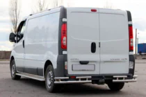 Nissan Primastar 2002–2014 Aizmugurējais aizsargstienis AK003-Plus-2 (nerūsējošais tērauds) foto 2