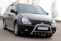 Kia Carnival 2002–2013 Priekšējais aizsargstienis (bull bar) WT004 (nerūsējošais tērauds) foto 3