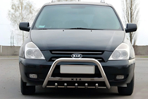 Kia Carnival 2002–2013 Priekšējais aizsargstienis (bull bar) WT004 (nerūsējošais tērauds) foto 1