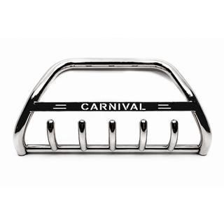Priekšējais aizsargstienis (bull bar) WT004 (nerūsējošais tērauds) Kia Carnival 2002–2013 foto 4