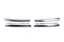 Volkswagen Amarok 2010–2022 Priekšējās restes uzlikas 2010-2016 (platas līstes, 4 gab., nerūsējošais tērauds) foto 2