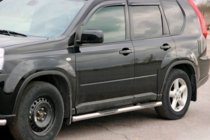 Nissan X-trail T31 2007–2014 Sānu caurules BB002 (2 gab., nerūsējošais tērauds) foto 1