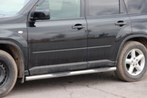 Nissan X-trail T31 2007–2014 Sānu caurules BB002 (2 gab., nerūsējošais tērauds) foto 4