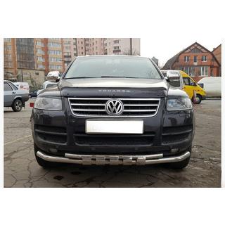Priekšējais bullbar ST015 (nerūsējošais tērauds) Volkswagen Touareg 2002–2010 foto 4