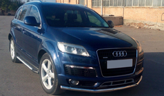 Audi Q7 2005–2015 Priekšējais aizsargstienis ST008 (nerūsējošais tērauds) Ø60 mm foto 2