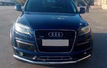 Audi Q7 2005–2015 Priekšējais aizsargstienis ST008 (nerūsējošais tērauds) Ø60 mm foto 1