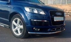 Audi Q7 2005–2015 Priekšējais aizsargstienis ST008 (nerūsējošais tērauds) Ø60 mm foto 3