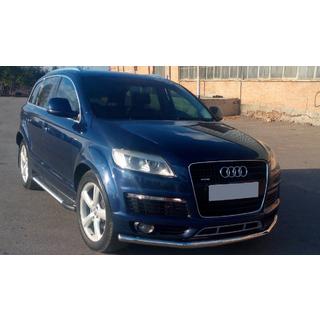Priekšējais aizsargstienis ST008 (nerūsējošais tērauds) Audi Q7 2005–2015 foto 2