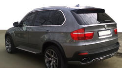 BMW X5 E70 2007–2013 Aizmugurējā bufera difuzors (2007-2010, krāsošanai) foto 1