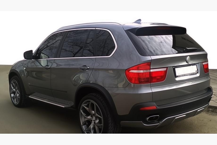 BMW X5 E70 2007–2013 Aizmugurējā bufera difuzors (2007-2010, krāsošanai) Image