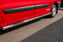 Fiat Scudo 2007–2015 Sānu sliekšņu caurules BB002 (2 gab., nerūsējošais tērauds) 60 mm, īsā riteņu bāze foto 5