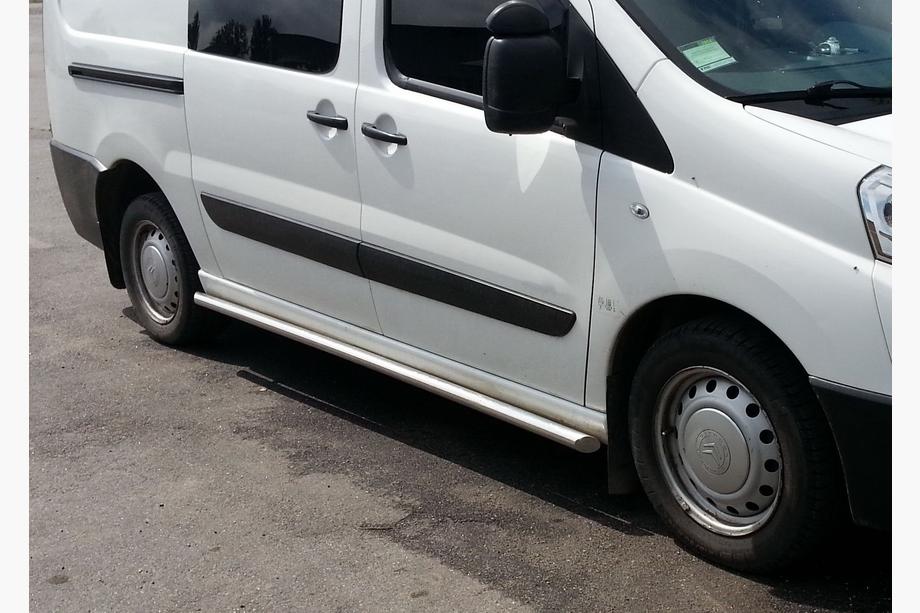 Fiat Scudo 2007–2015 Sānu sliekšņu caurules BB002 (2 gab., nerūsējošais tērauds) 60 mm, īsā riteņu bāze Image