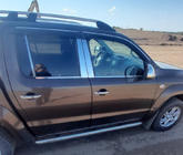 Volkswagen Amarok 2010–2022 Logu apmales (4 līstes, nerūsējošais tērauds) Carmos - turku teras foto 3