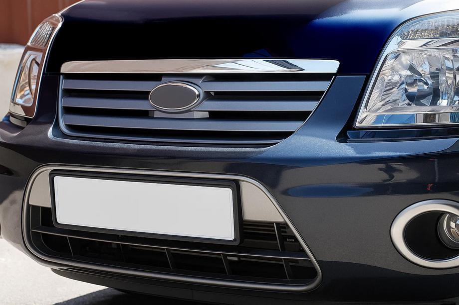 Ford Connect 2010–2013 Hromēta kapota malas uzlika Hromēta plastmasa Image